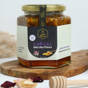 عسل الأزهار ممزوج بحبوب اللقاح النوع البلدي - 1 كيلو